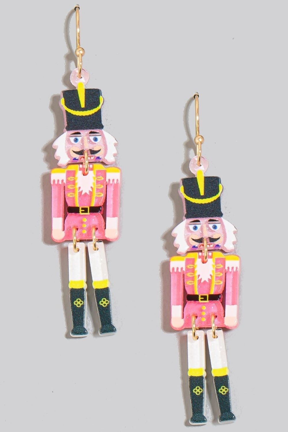 Fame Acrylic Nutcracker Dangle Earrings