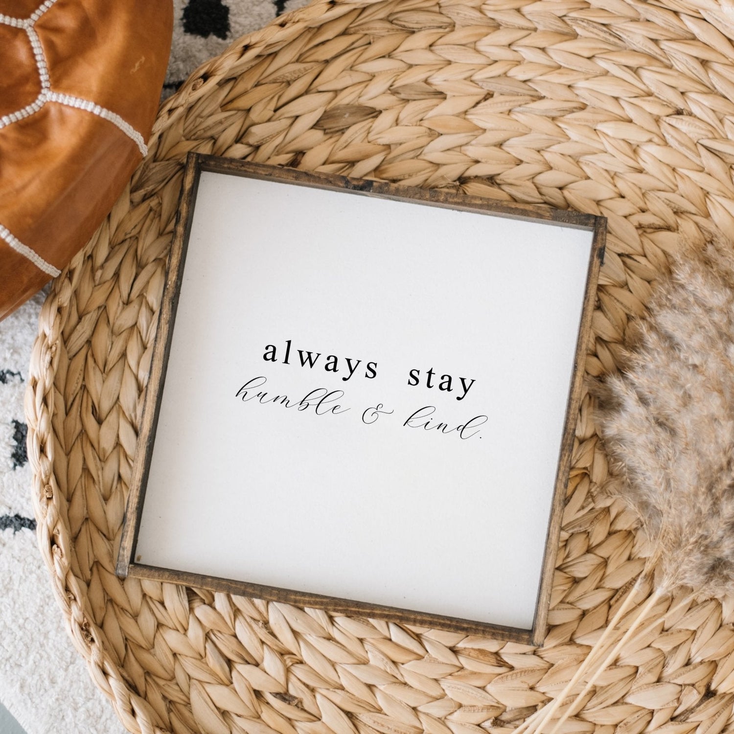 Always Stay Humble &amp; Kind Wood Sign-1