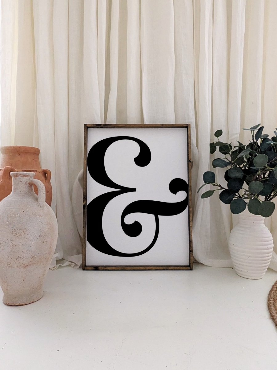 Ampersand Wood Sign-1