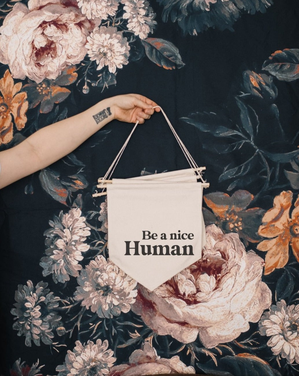 Be a Nice Human Canvas Banner-1