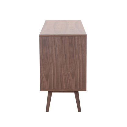 Walnut Modern Sideboard Buffet Cabinet-6