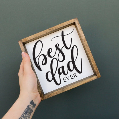 Best Dad Ever Mini Wood Sign-0