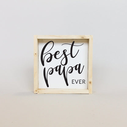 Best Papa Ever Mini Wood Sign-5