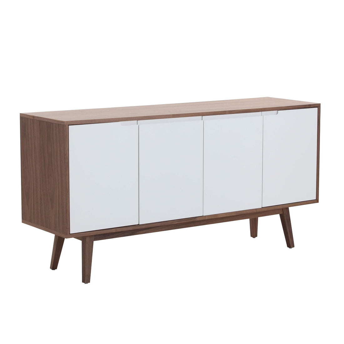 Walnut Modern Sideboard Buffet Cabinet-0