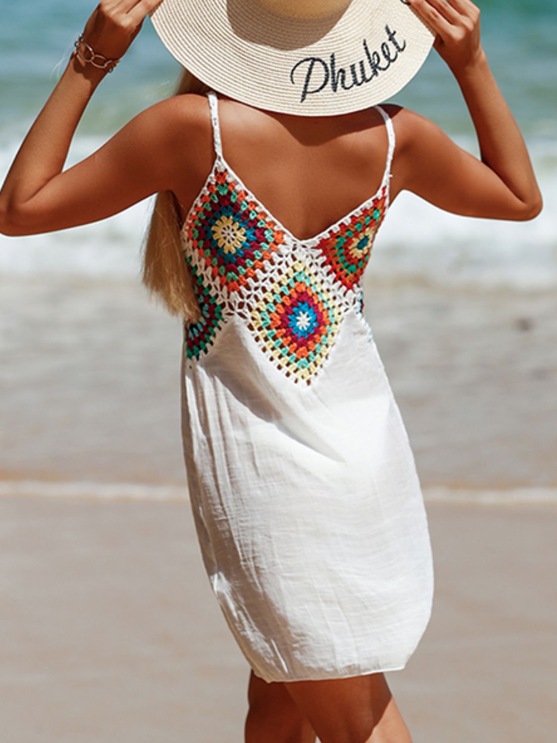 Cutout V-Neck Cover-Up Dress