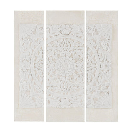 Triptych 3-piece Dimensional Resin Canvas Wall Art Set-0