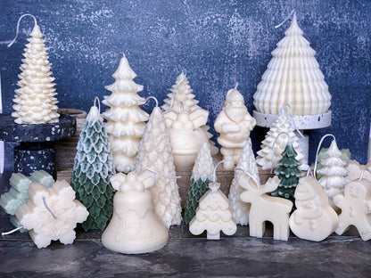 Christmas Tree Candles - Fir Trees Holiday Decor-4