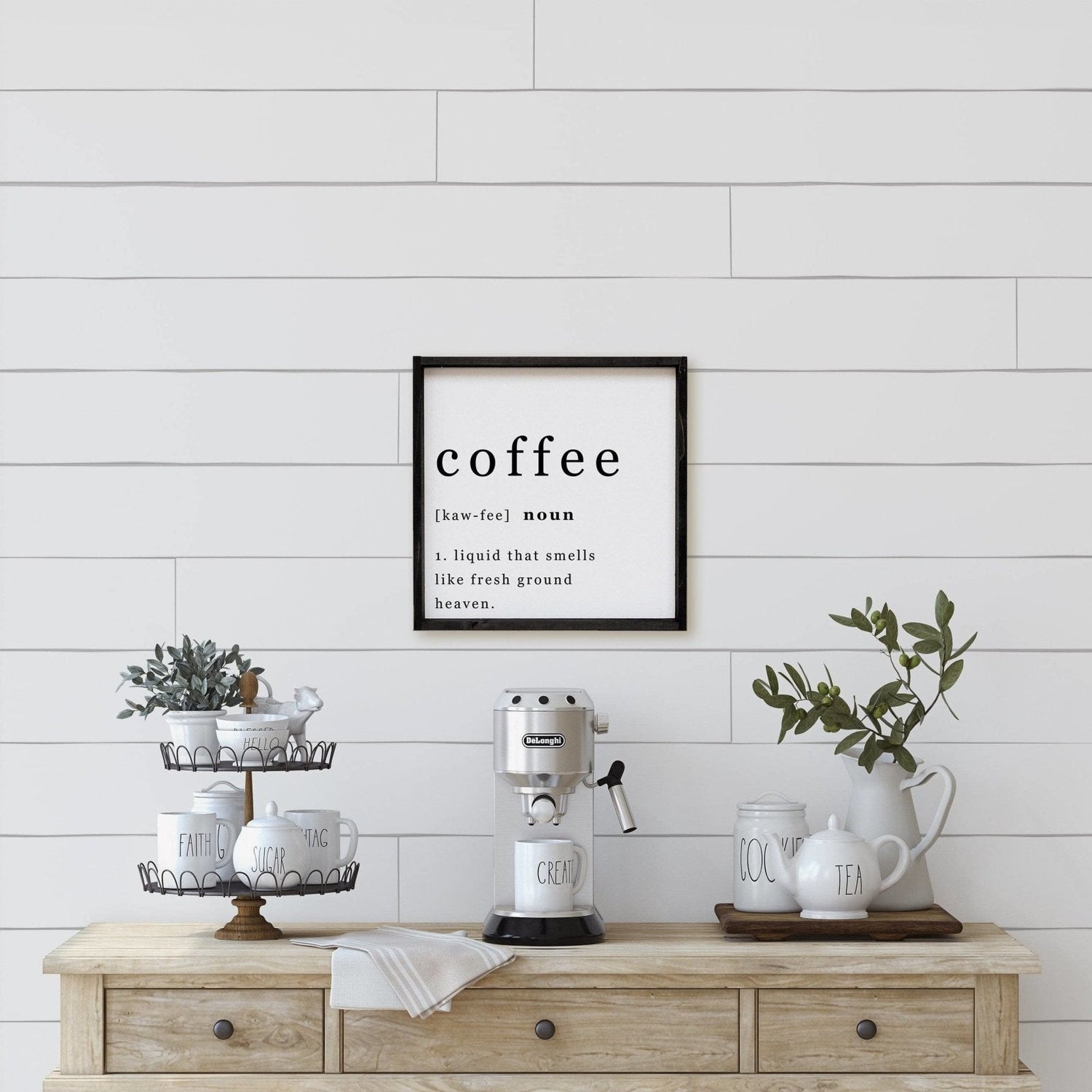 Coffee Noun Wood Sign-6