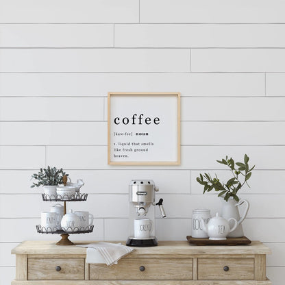 Coffee Noun Wood Sign-8