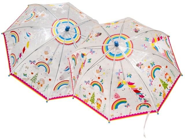 Color Changing Umbrella Clear - Rainbow Fairy-0