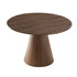 Round Modern Walnut Dining Table-0