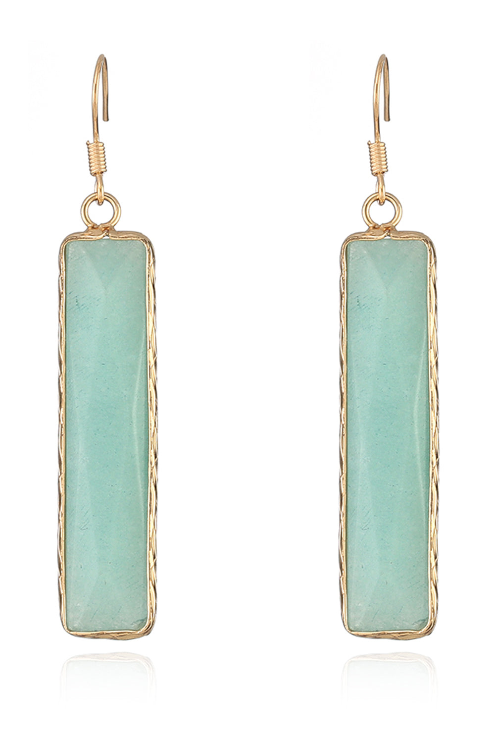 Natural Stone Drop Earrings