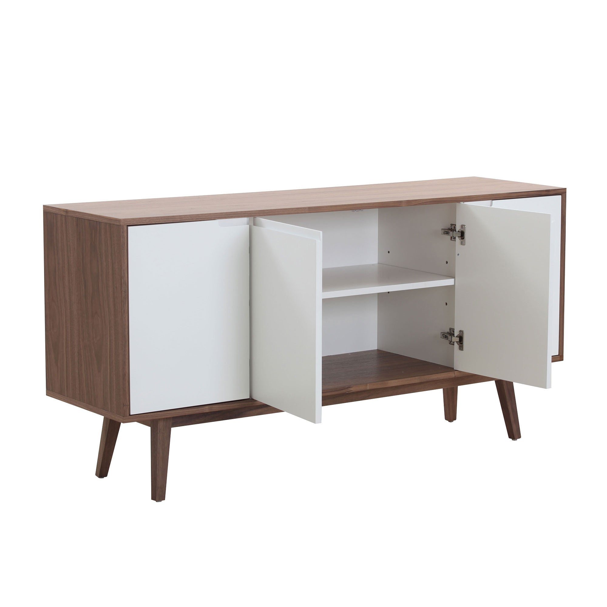 Walnut Modern Sideboard Buffet Cabinet-4