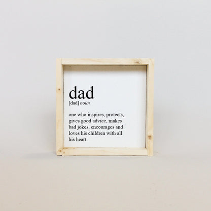 Dad Definition Wood Sign-5