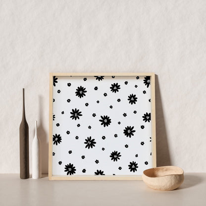 Daisy Pattern Wood Sign-9