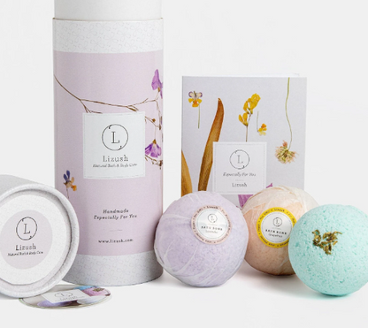 Bath Bombs, Spa Gift Set, Unique gift for Her, Gift for Mother, Care Package, Shower Bombs in a Tube, Relaxation Gift, BFF..-1