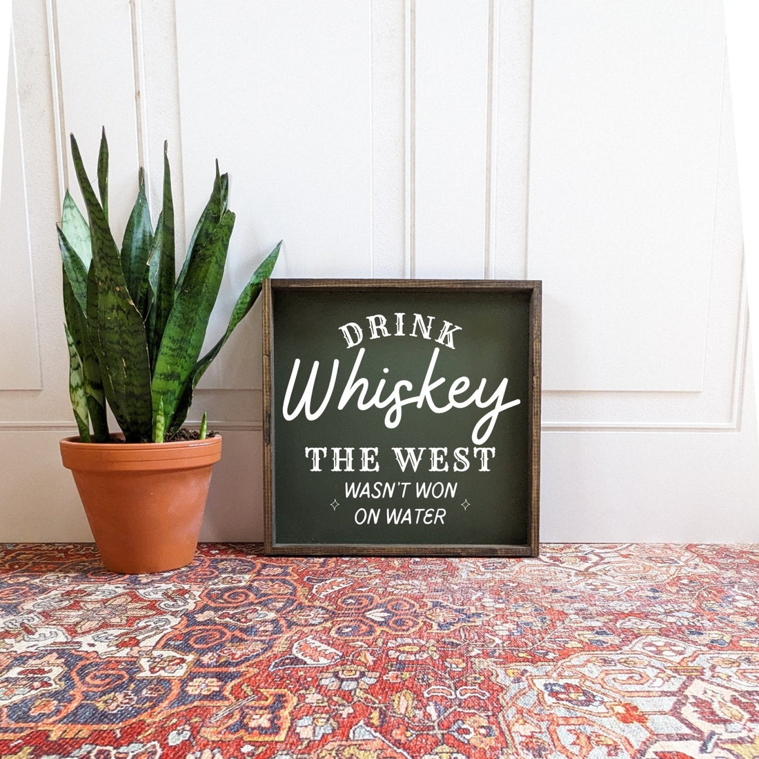 Drink Whiskey Wood Sign-0