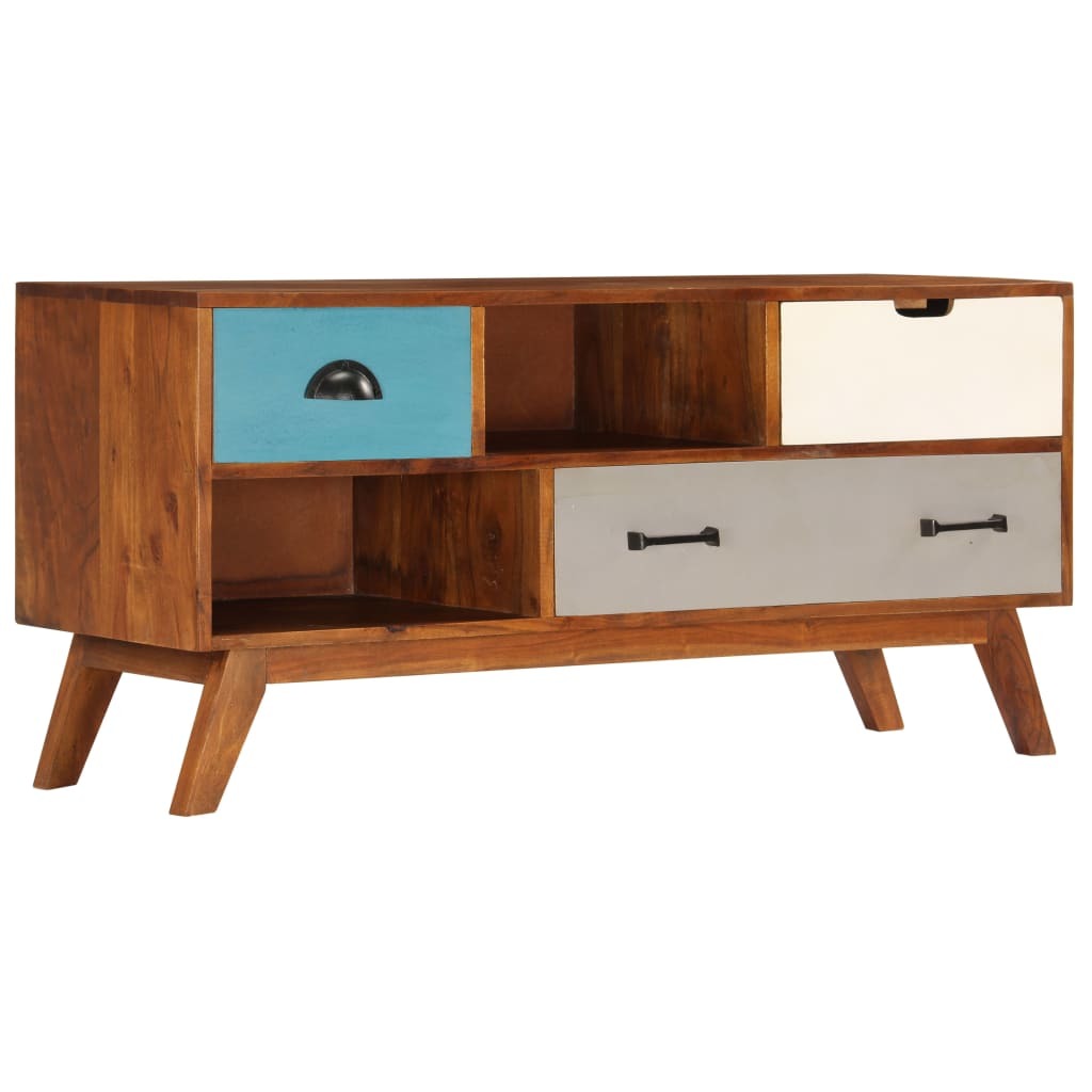 TV Cabinet with 3 Drawers 43.3&quot;x13.7&quot;x19.6&quot;-0