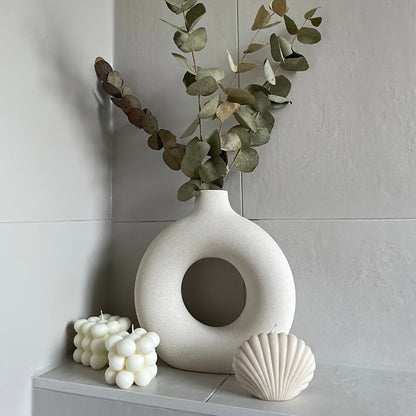 White Ceramic  Modern Home Boho Vases-18