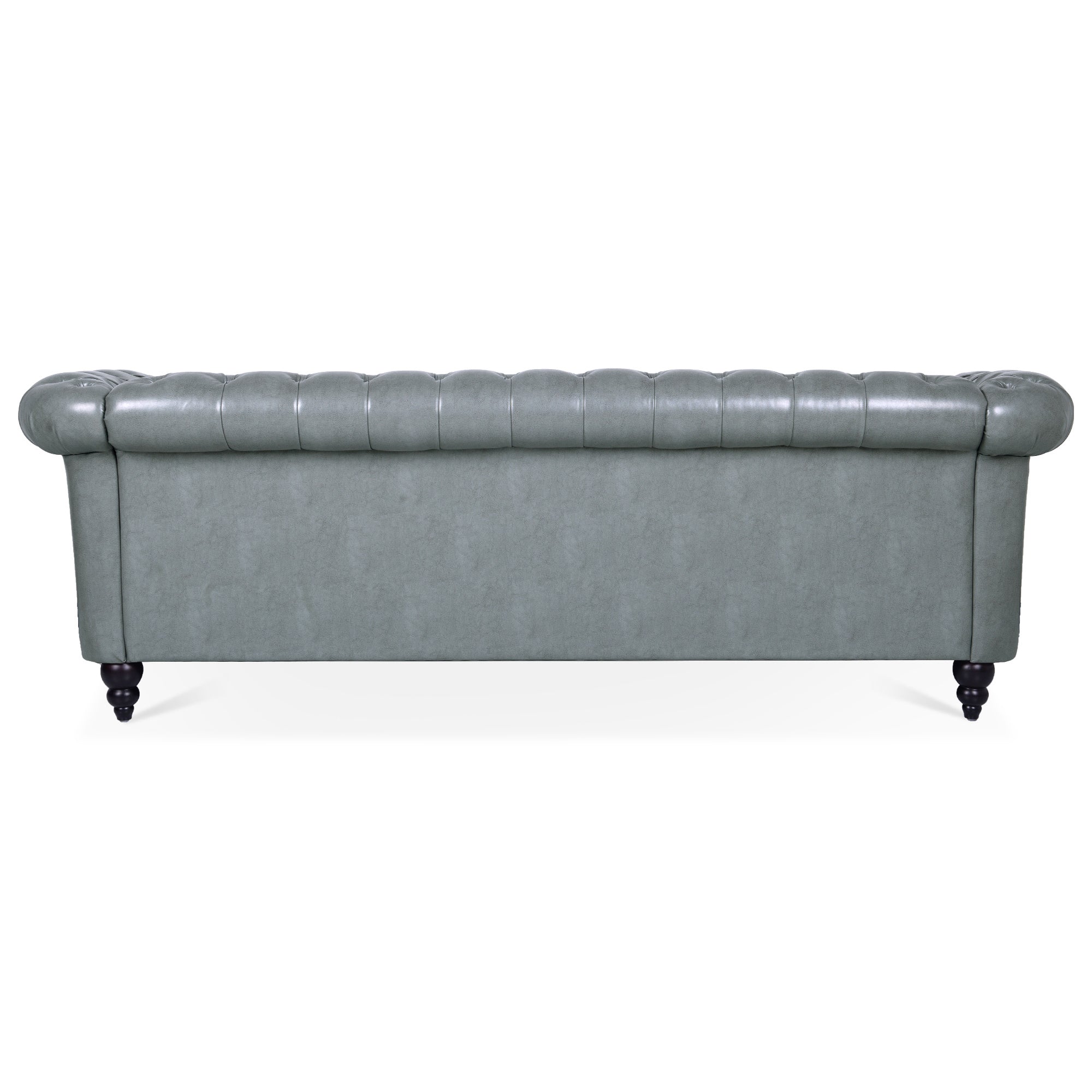 Rolled Arm Chesterfield 3 Seater Sofa-12