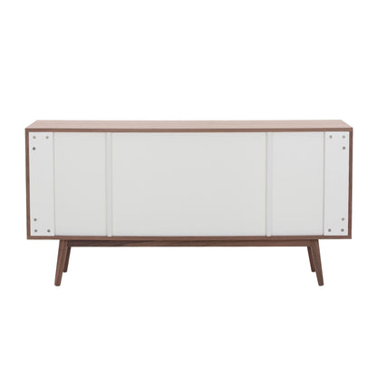 Walnut Modern Sideboard Buffet Cabinet-5