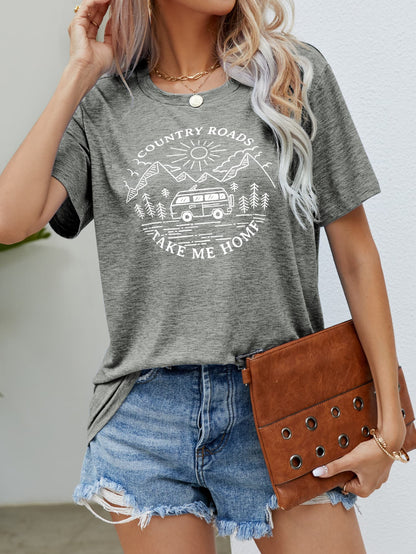 COUNTRY ROADS TAKE ME HOME Graphic Tee