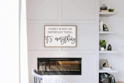 Family is Not an Important Thing Wood Sign-2