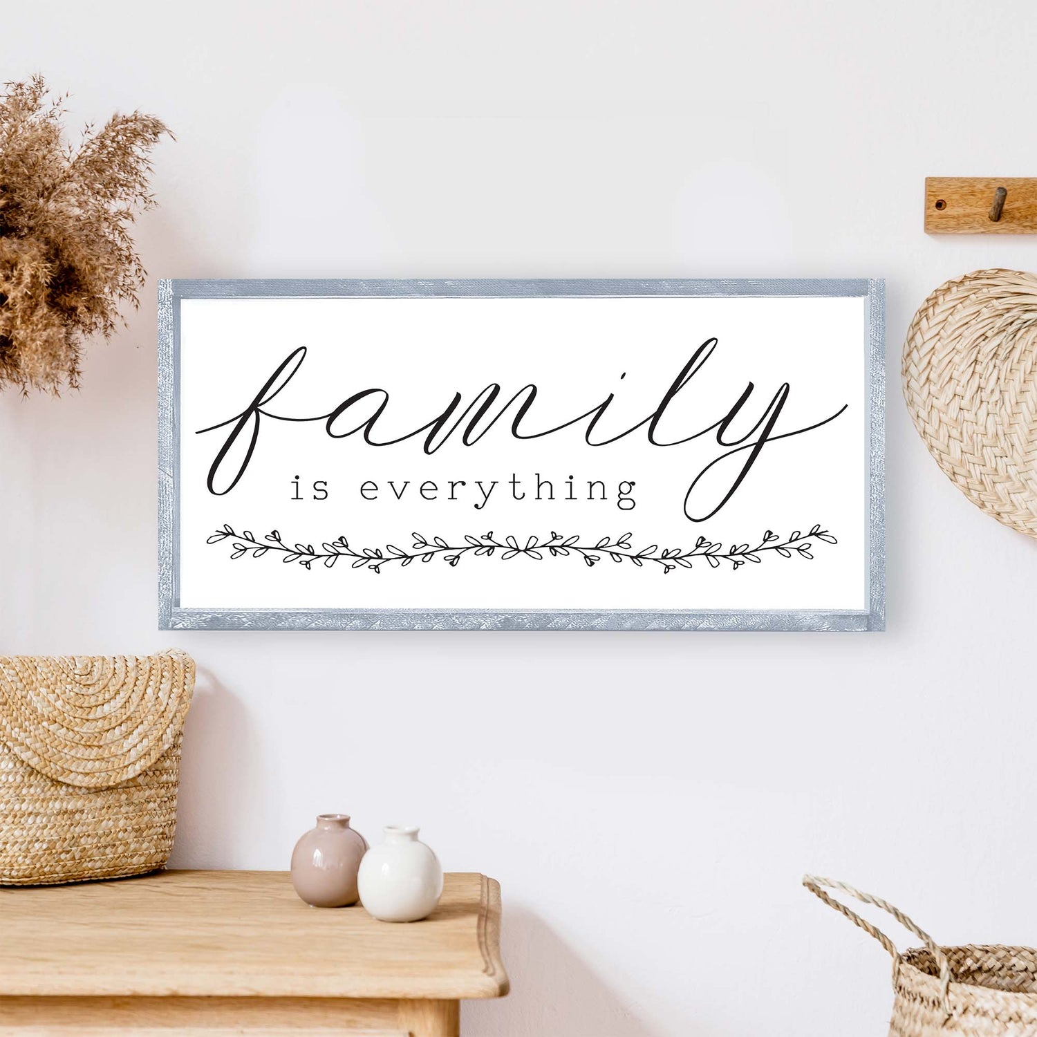 Family Is Everything Wood Sign-2