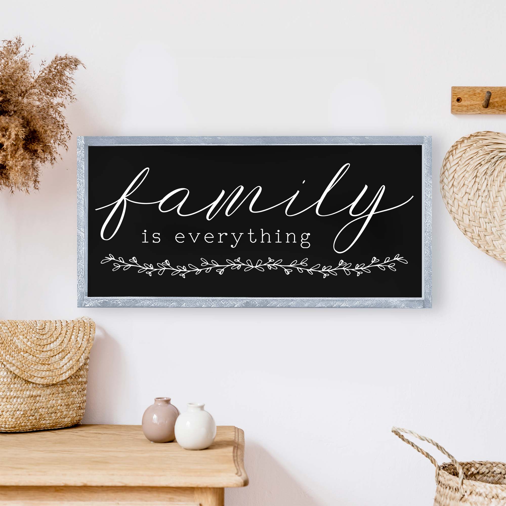 Family Is Everything Wood Sign-3