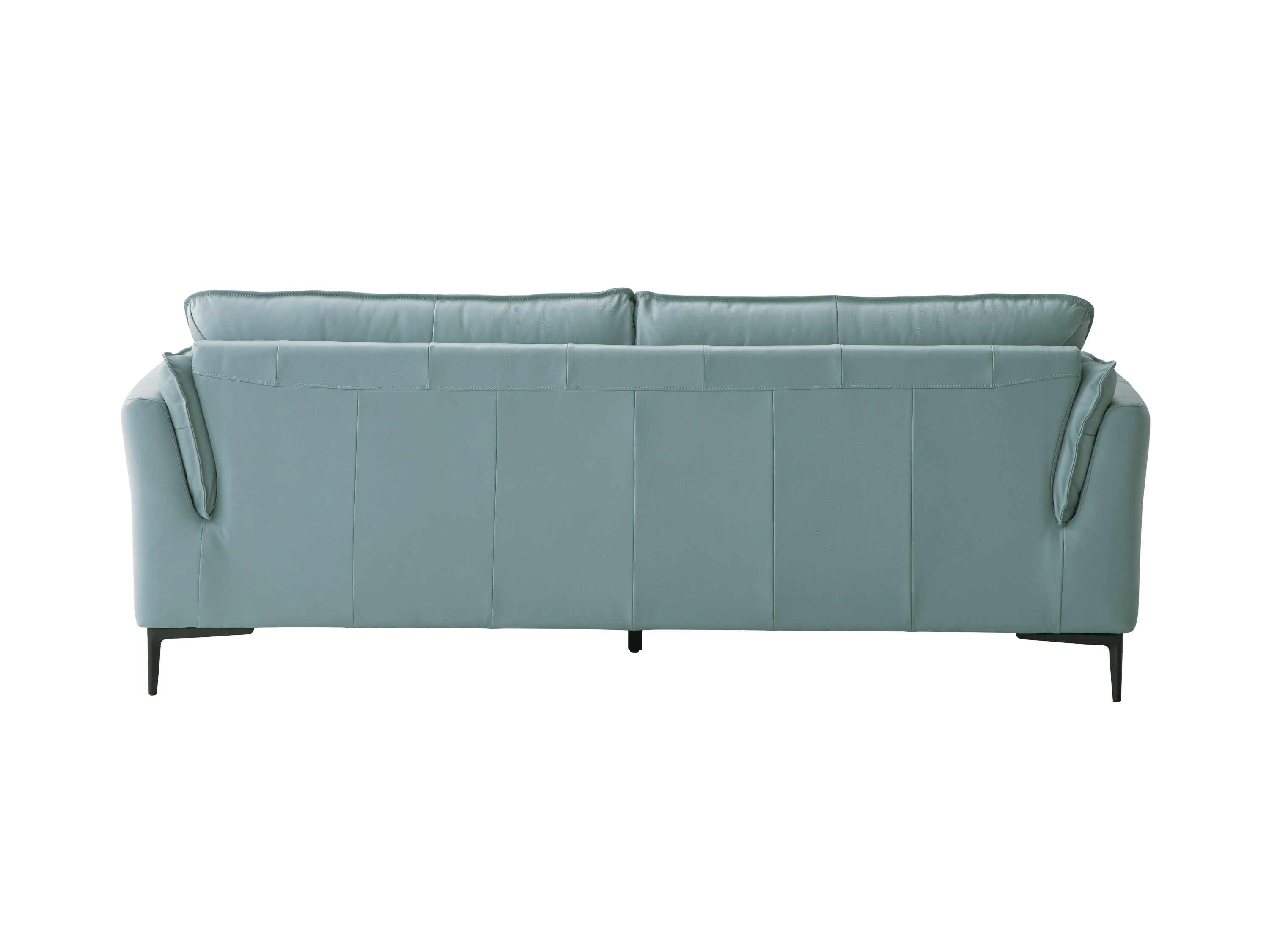 ACME Mesut Sofa, Light Blue Top Grain Leather-2