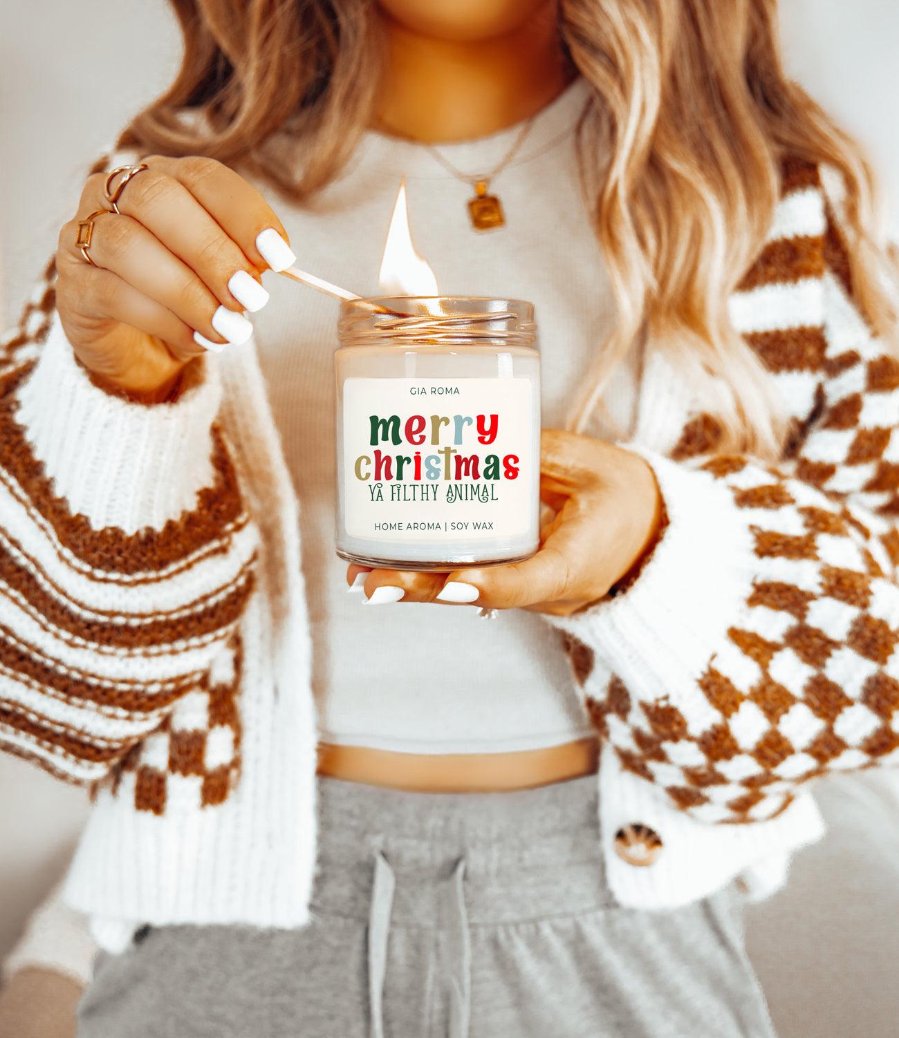 Merry Christmas Candle-2