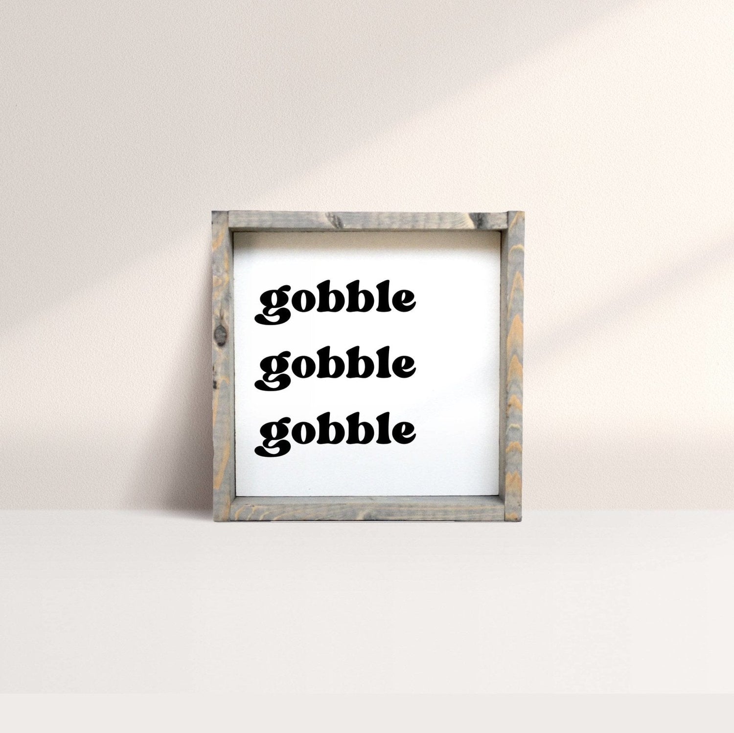 Gobble Gobble Gobble Wood Sign-2