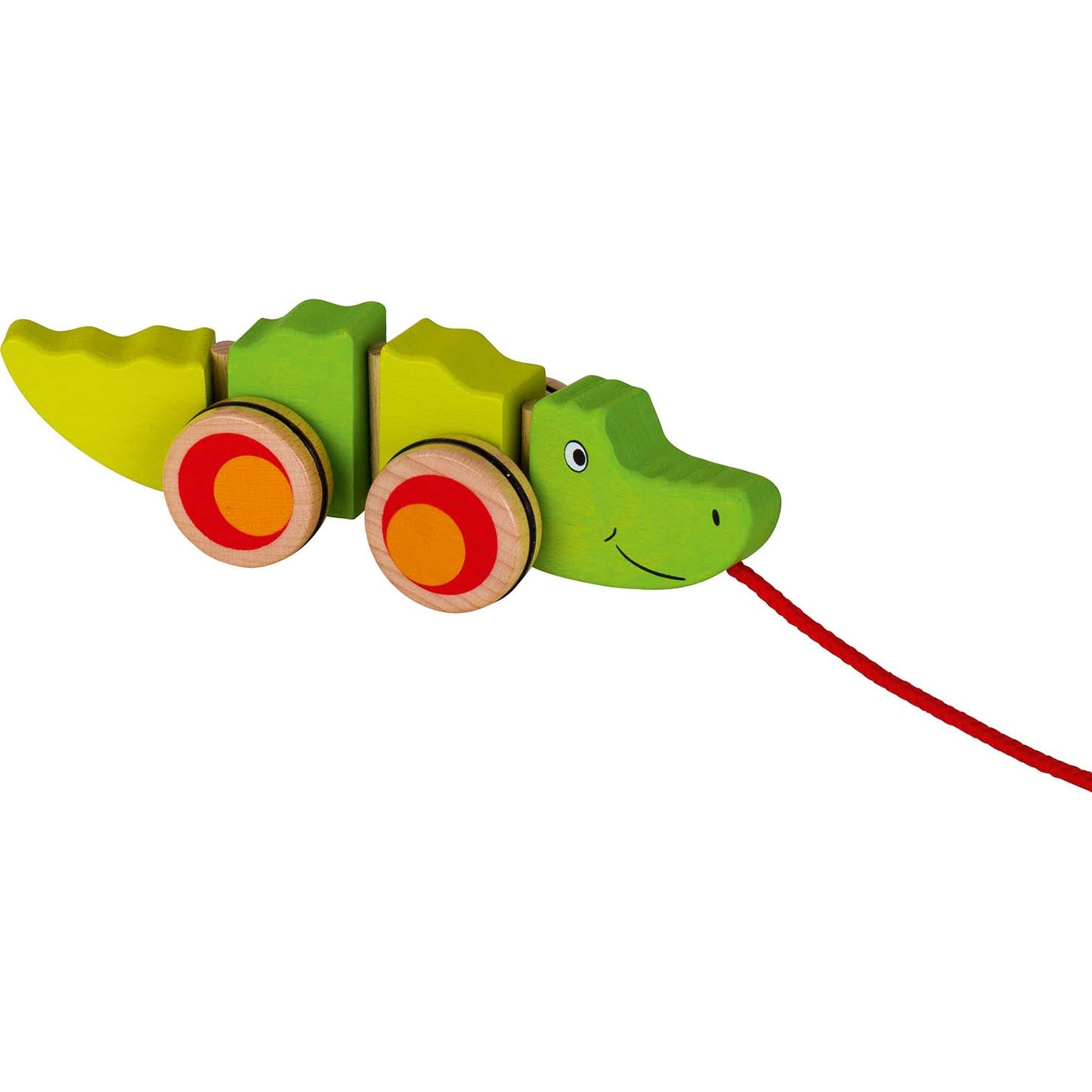 Goki Toys Pull Along Animal - Crocodile-0