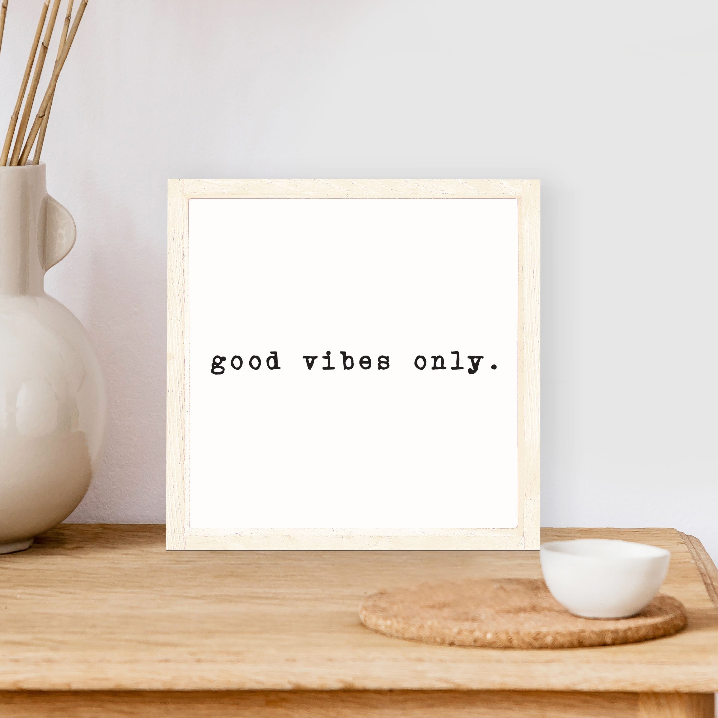 Good Vibes Only Wood Sign-3