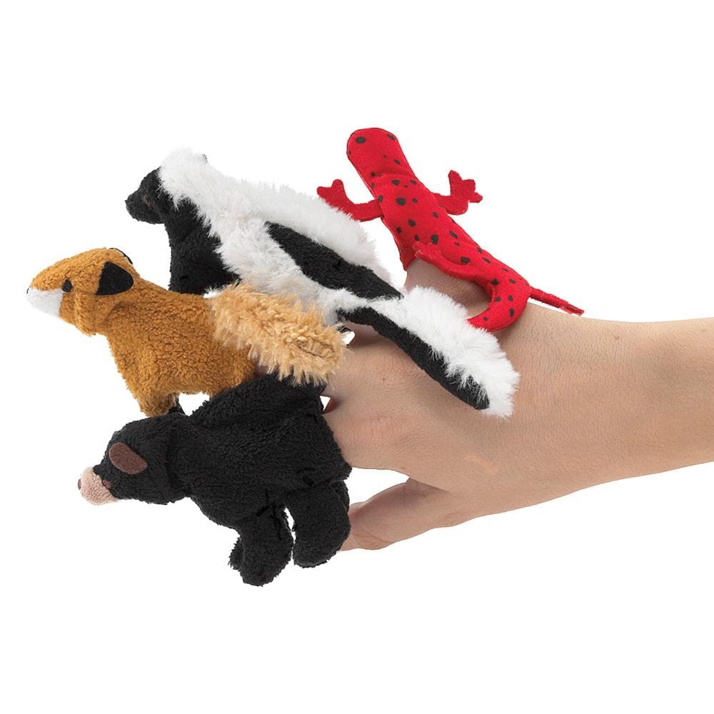 Great Smoky Mountain Animals Finger Stuffed Animal Puppet Set-1