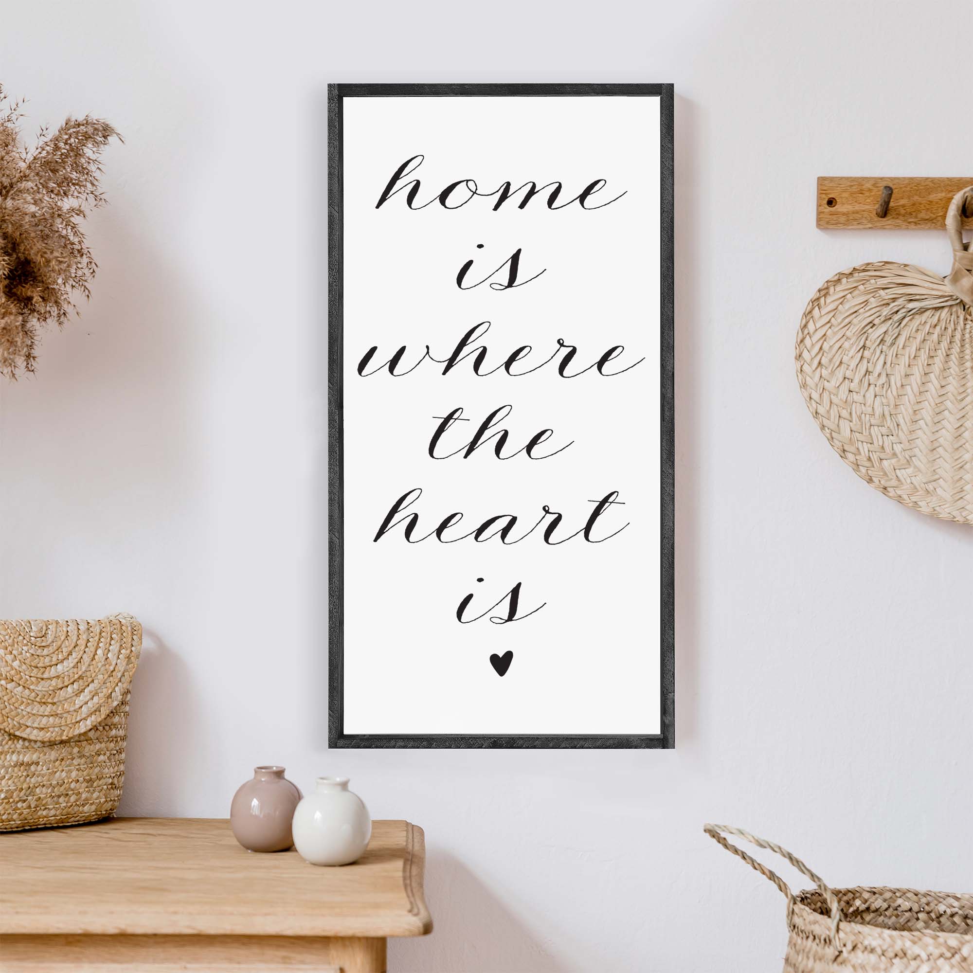 Home Is Where The Heart Is Wood Sign-2