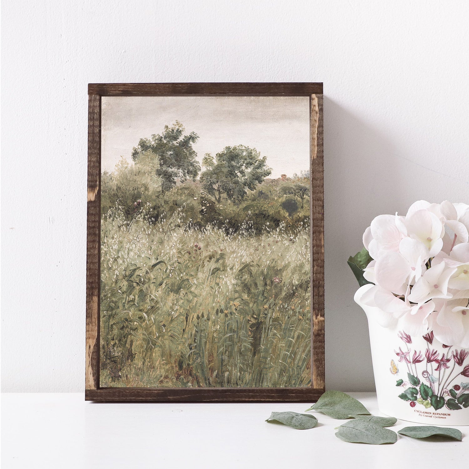 Vintage Print Framed | Fall Harvest Vertical A81-0