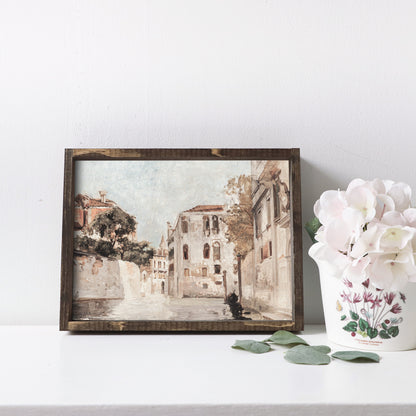 Vintage Print Framed | Venice A88-4