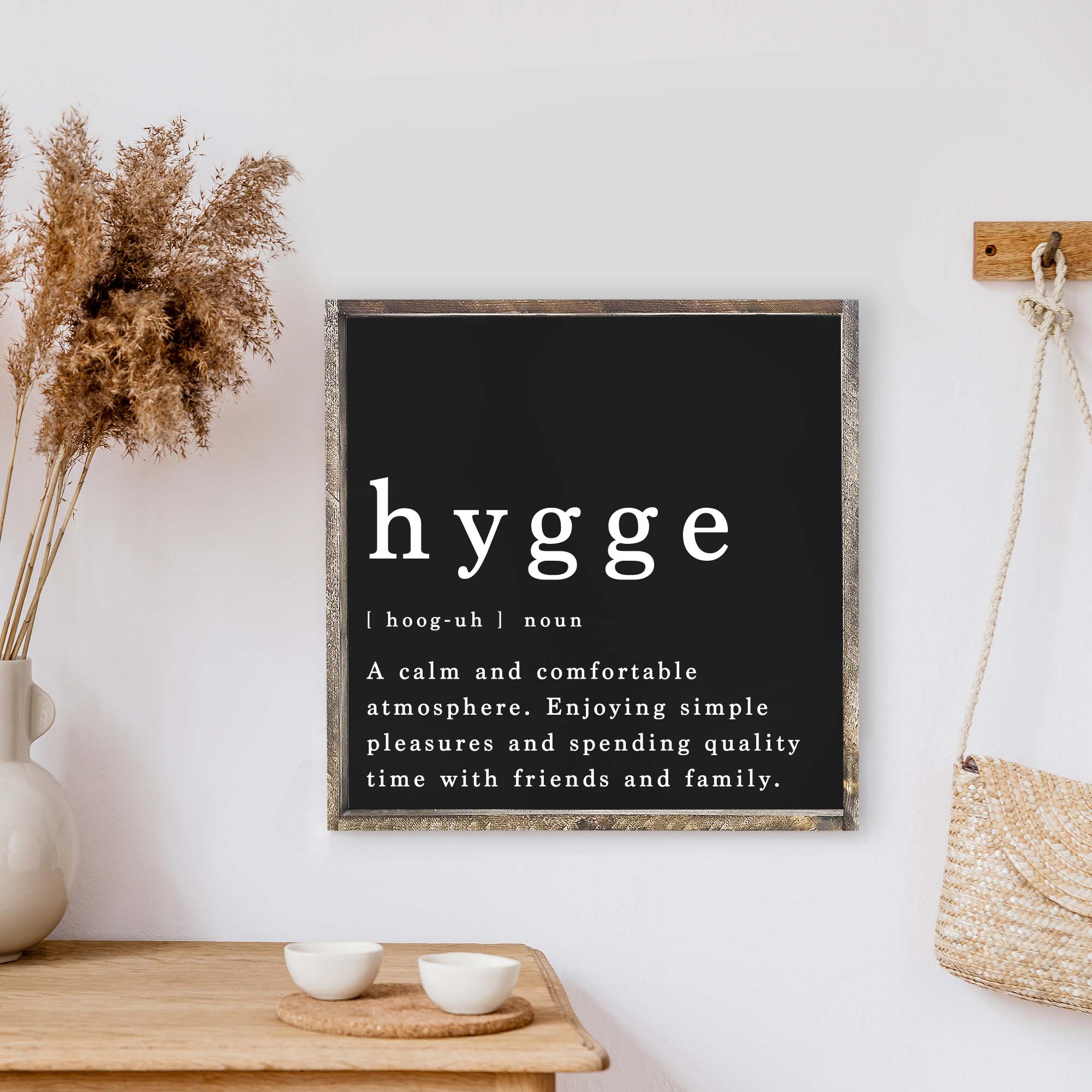 Hygge Definition Wood Sign-7