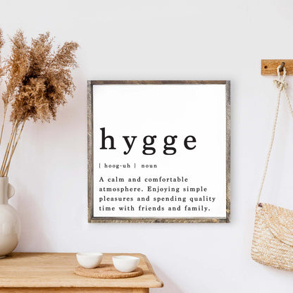 Hygge Definition Wood Sign-4