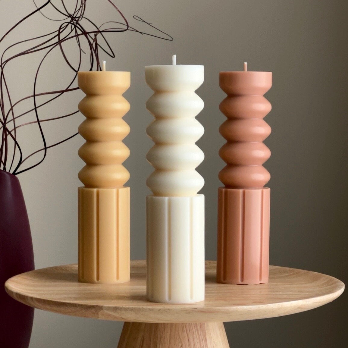 Round Tall Pillar Candle-0