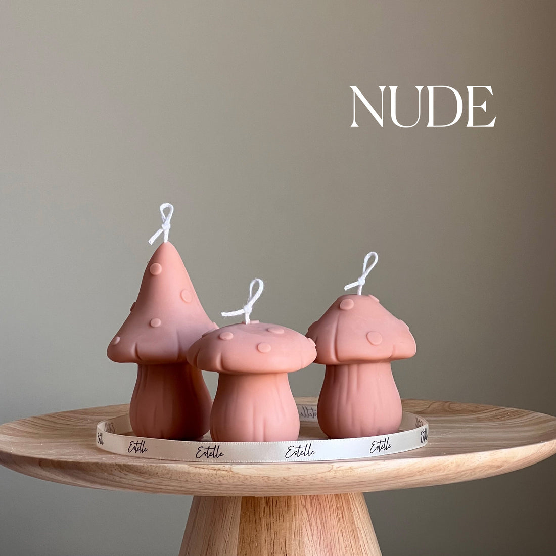 Cute Mushrooms Candle Set-1