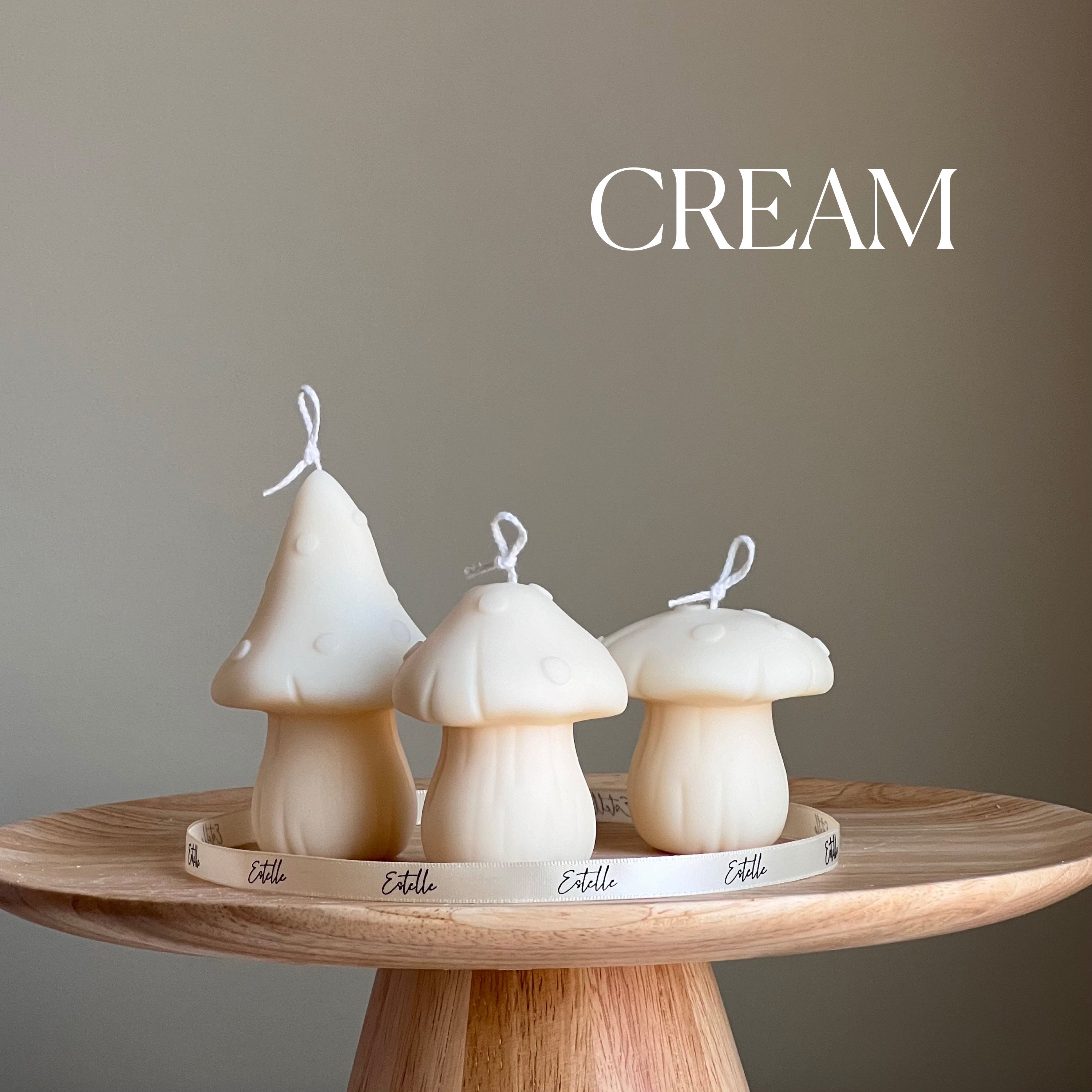 Cute Mushrooms Candle Set-2