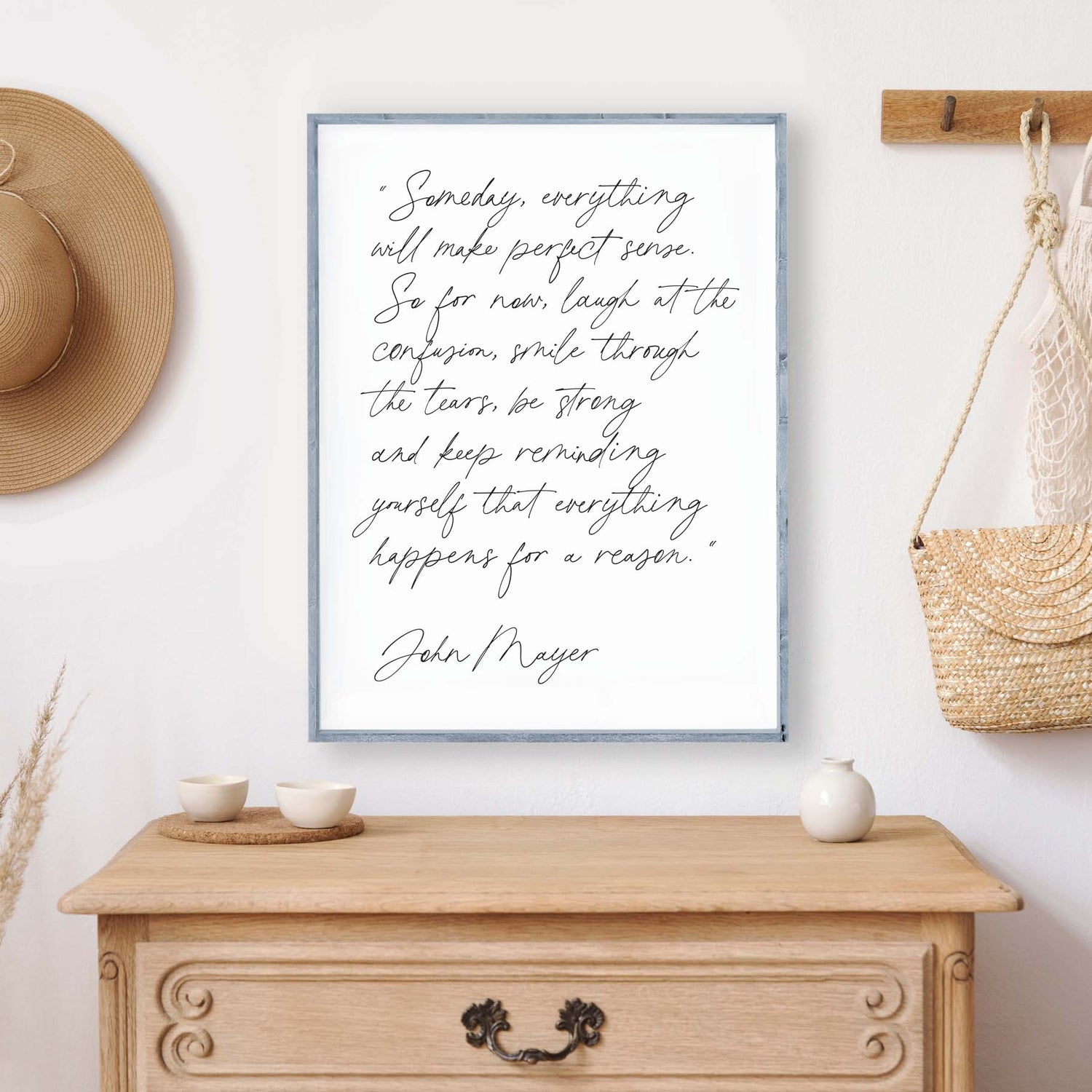 Someday Everything Will Make John Mayer Wood Sign-2