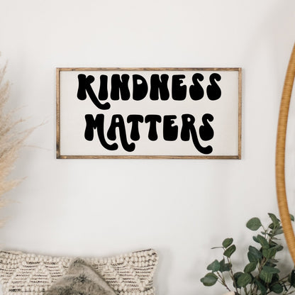 Kindness Matters Wood Sign-3