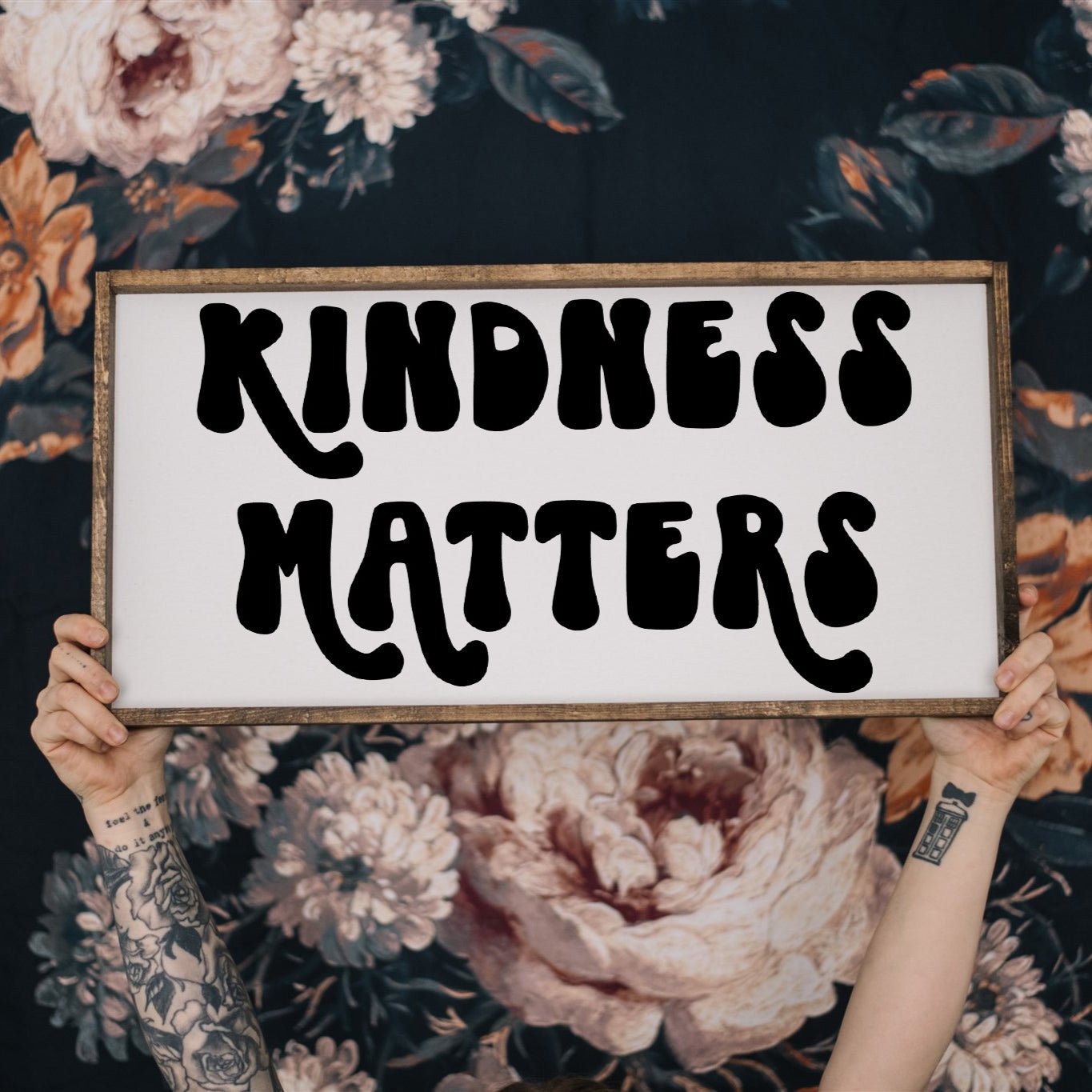 Kindness Matters Wood Sign-0