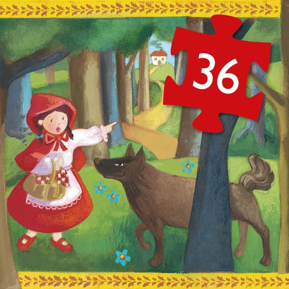 Little Red Riding Hood 36pc Silhouette Jigsaw Puzzle-1