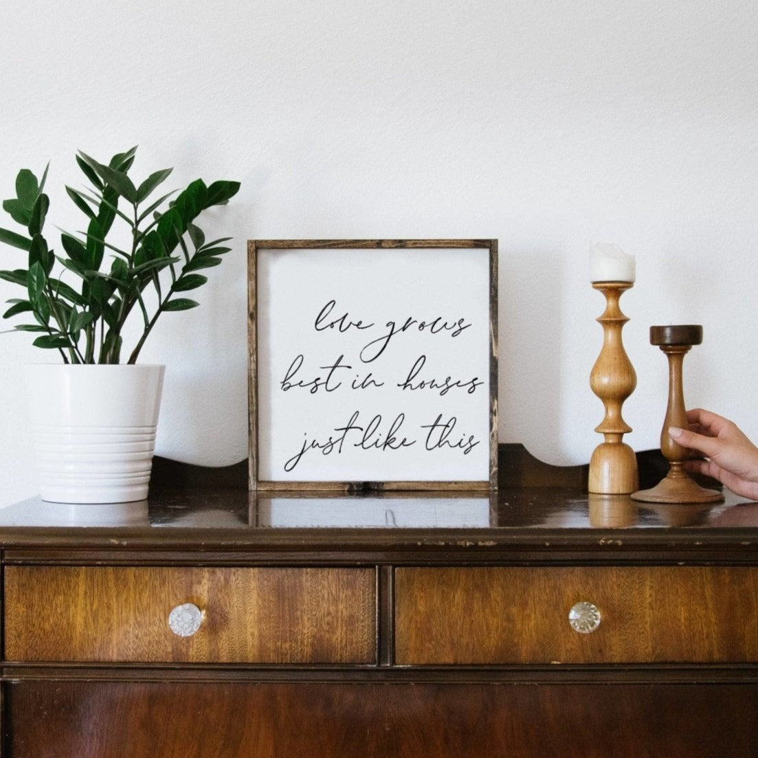 Love Grows Best In Houses Just Like This Wood Sign-0