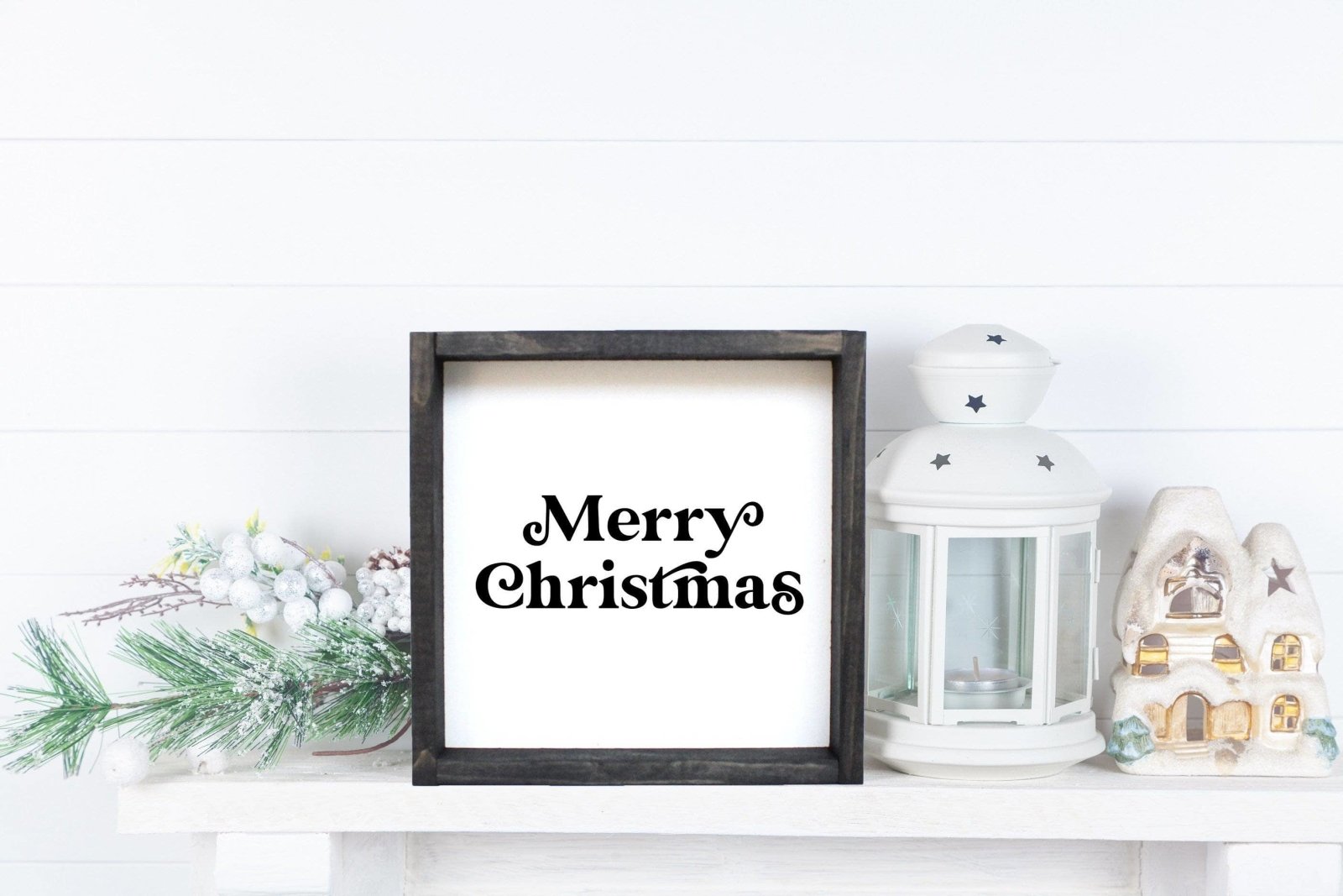 Merry Christmas Mini Wood Sign-2