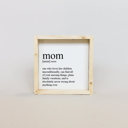 Mom Definition Wood Sign-7